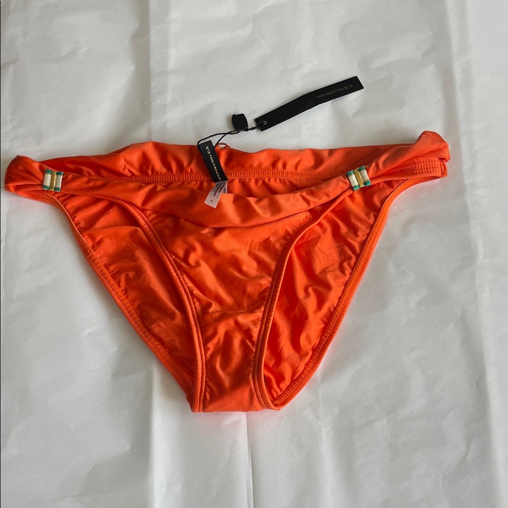 NWT Vic Paul Hermanny Size L Women's Orange Bikini Bottom